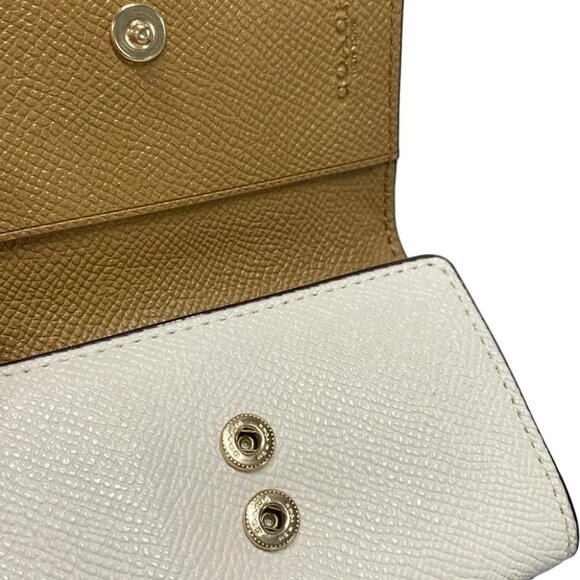 Auth COACH - F76741 White Leather Key Case - Picture 6 of 10